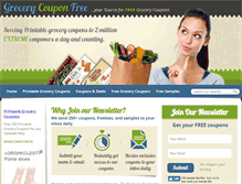 Tablet Screenshot of grocerycouponfree.net